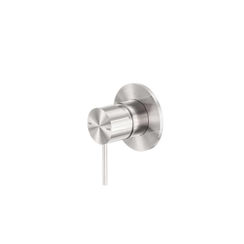 Mecca Shower Mixer 80mm Plate Brushed Nickel