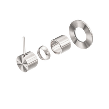 Mecca Shower Mixer Handle Up 80mm Plate Trim Kits Only Brushed Nickel
