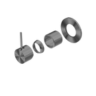 Mecca Shower Mixer Handle Up 80mm Plate Trim Kits Only Gun Metal
