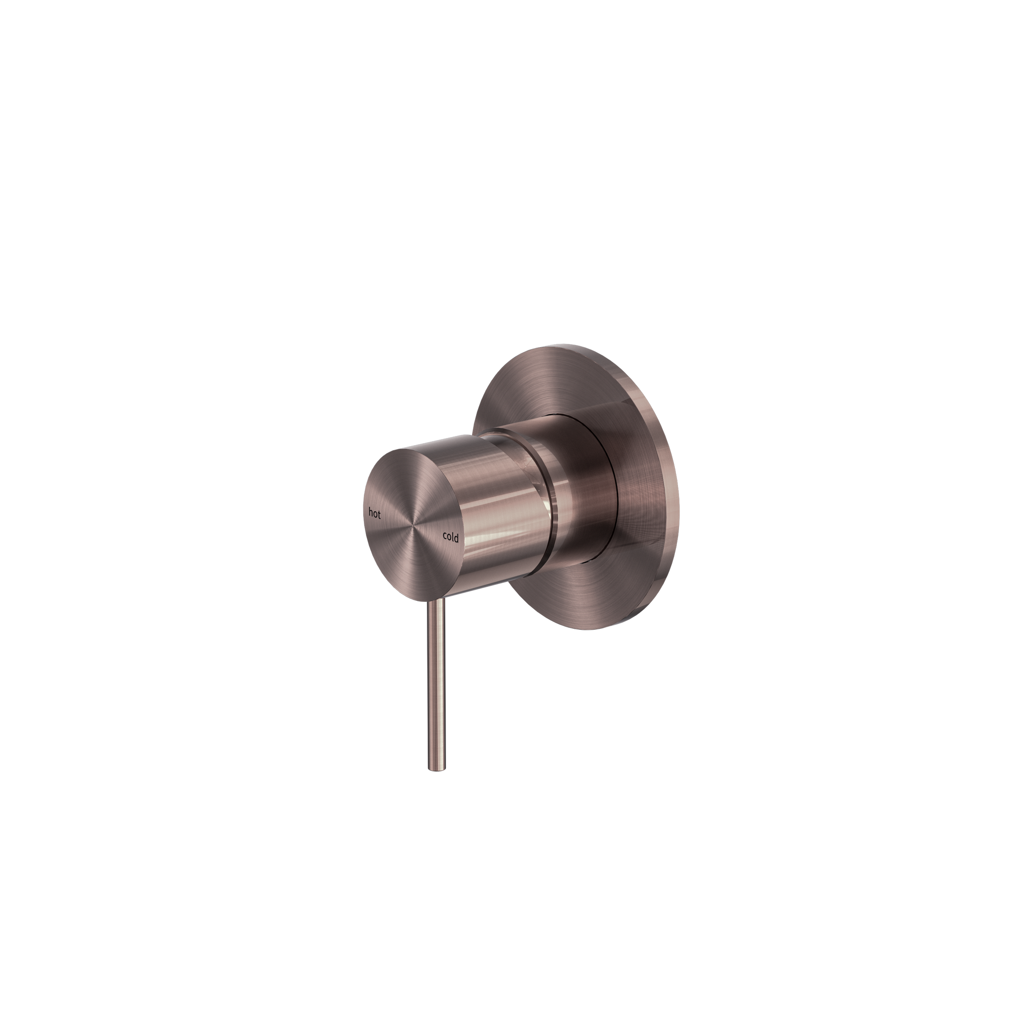 Mecca Shower Mixer 80mm Plate Brushed Bronze