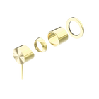 Mecca Shower Mixer 60mm Plate Trim Kits Only Brushed Gold