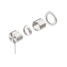 Mecca Shower Mixer 60mm Plate Trim Kits Only Brushed Nickel