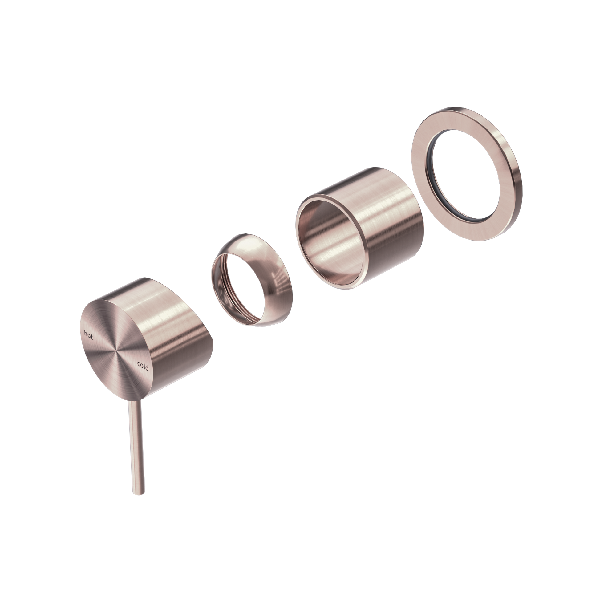 Mecca Shower Mixer 60mm Plate Trim Kits Only Brushed Bronze
