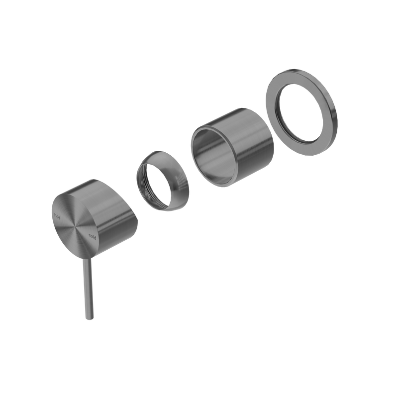 Mecca Shower Mixer 60mm Plate Trim Kits Only Gun Metal