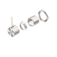 Mecca Shower Mixer 60mm Handle Up Plate Trim Kits Only Brushed Nickel