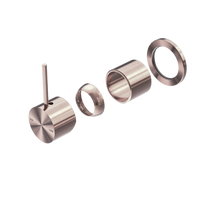 Mecca Shower Mixer 60mm Handle Up Plate Trim Kits Only Brushed Bronze