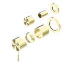 Mecca Shower Mixer With Diverter Separate Back Plate Trim Kits Only Brushed Gold