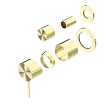 Mecca Shower Mixer With Diverter Separate Back Plate Trim Kits Only Brushed Gold