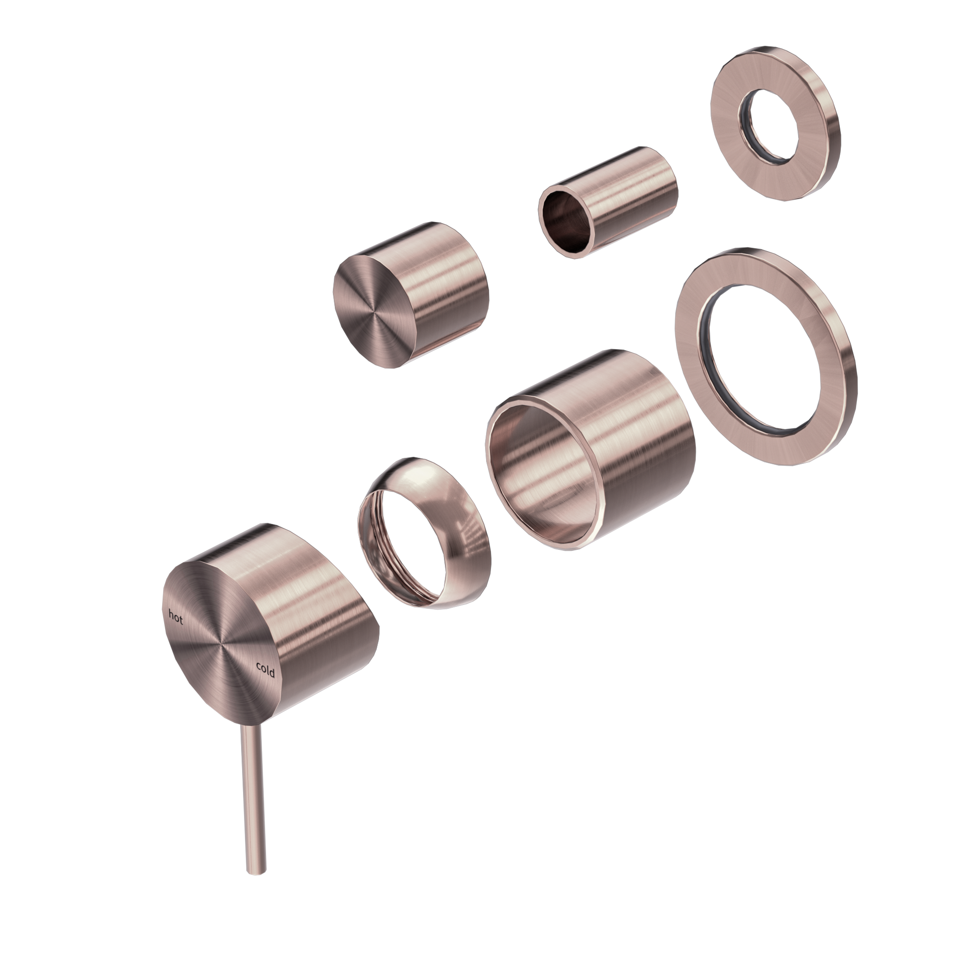 Mecca Shower Mixer With Diverter Separate Back Plate Trim Kits Only Brushed Bronze