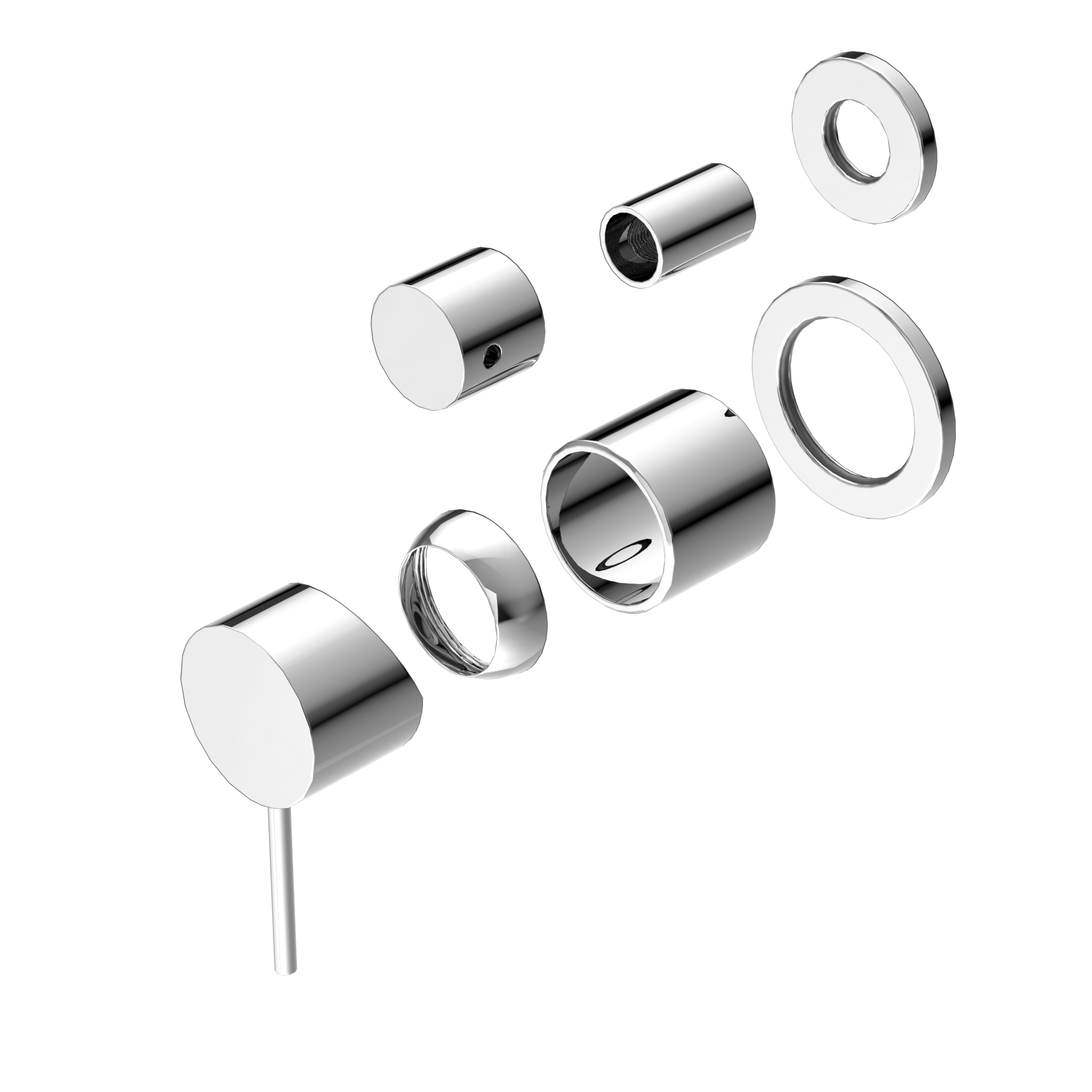 Mecca Shower Mixer With Diverter Separate Back Plate Trim Kits Only Chrome