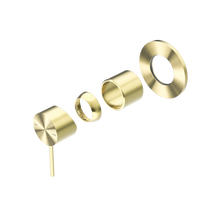 Mecca Shower Mixer 80mm Plate Trim Kits Only Brushed Gold