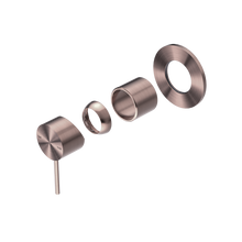 Mecca Shower Mixer 80mm Plate Trim Kits Only Brushed Bronze