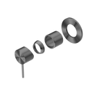 Mecca Shower Mixer 80mm Plate Trim Kits Only Gun Metal