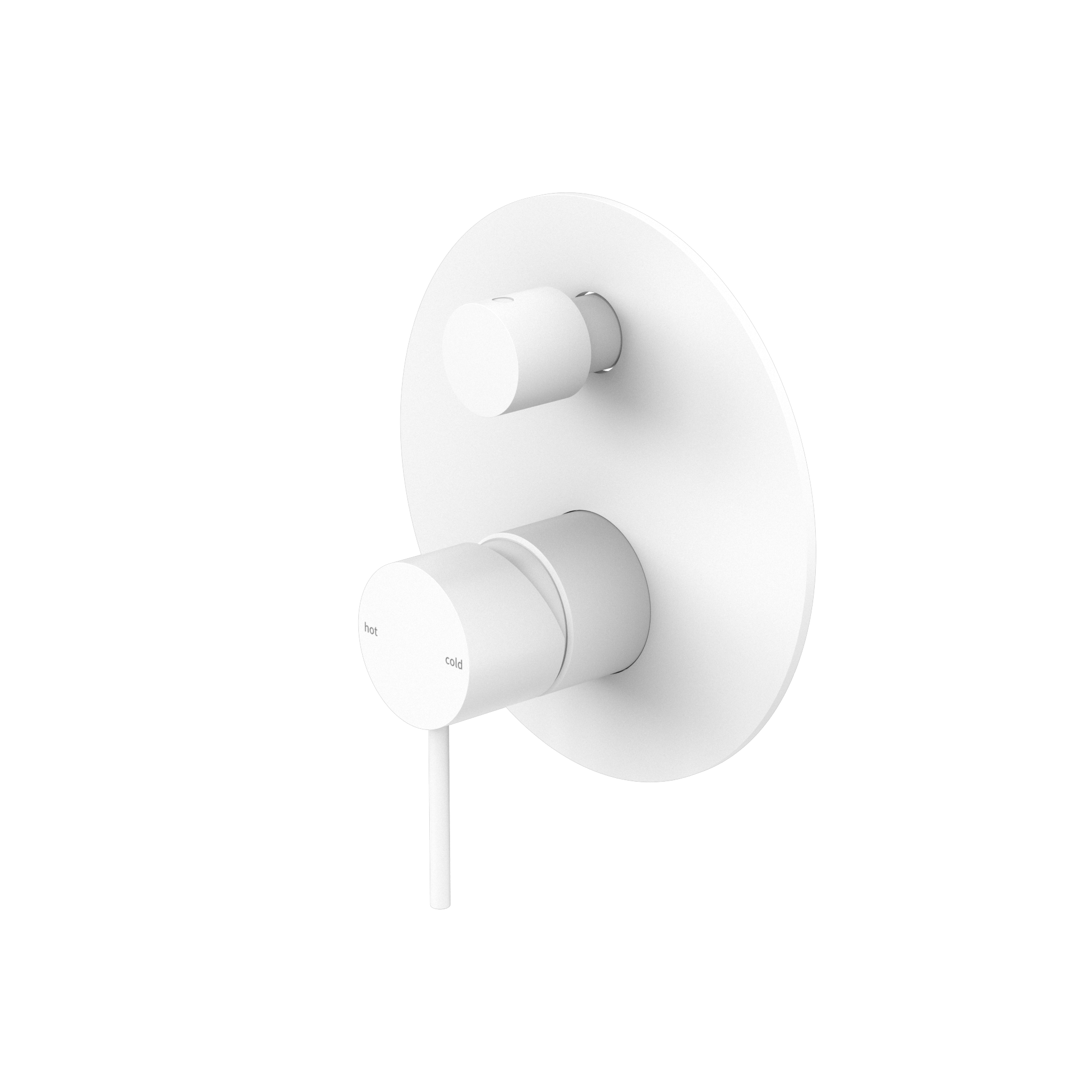 Mecca Shower Mixer With Diverter Matte White