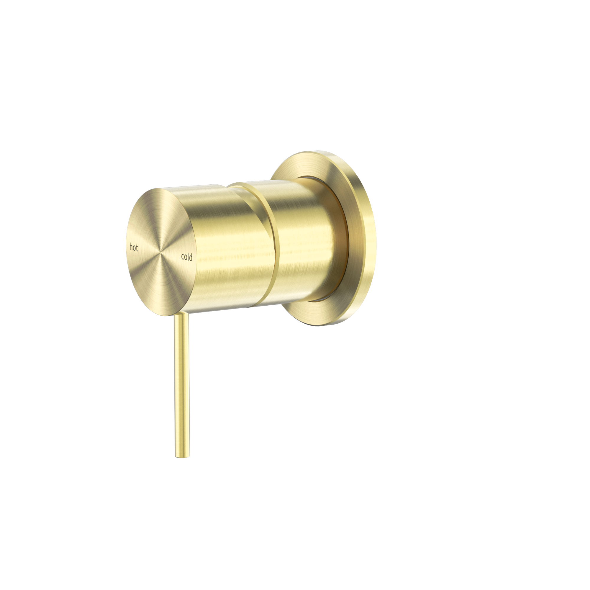 Mecca Shower Mixer 60mm Plate Brushed Gold