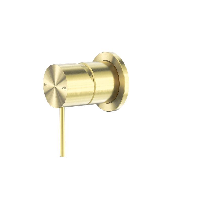 Mecca Shower Mixer 60mm Plate Brushed Gold
