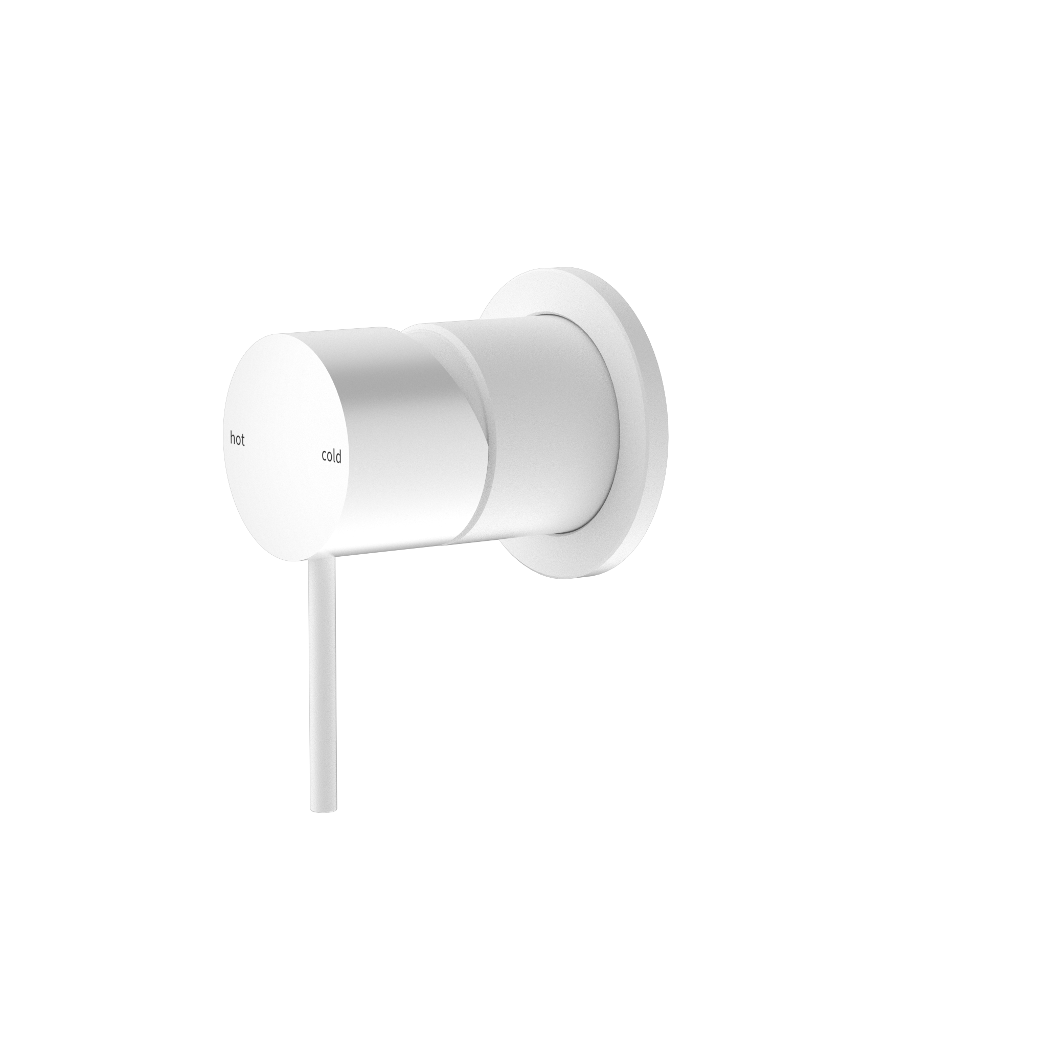 Mecca Shower Mixer 60mm Plate Matte White