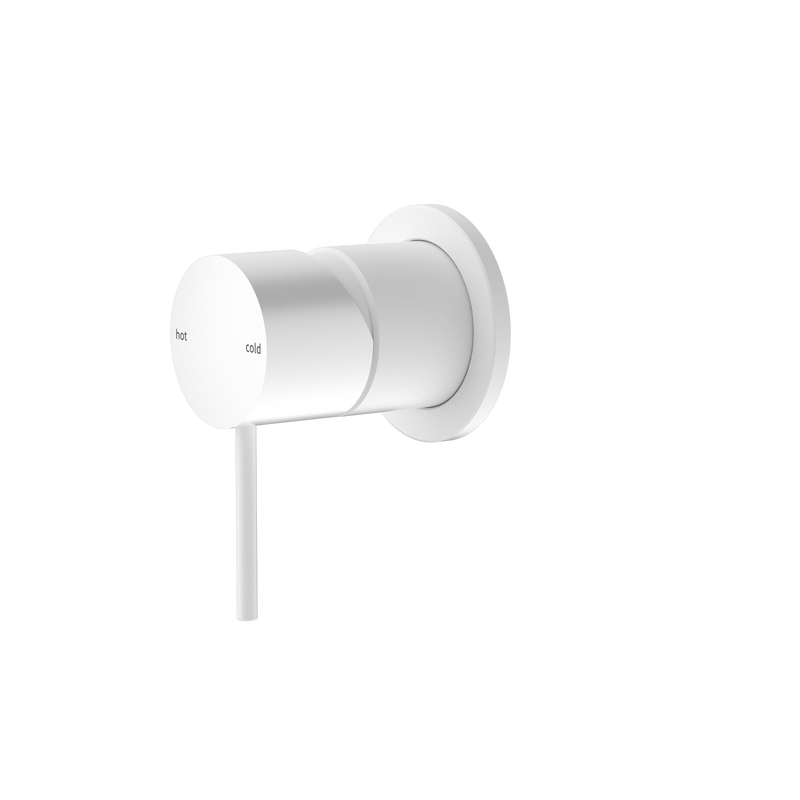 Mecca Shower Mixer 60mm Plate Matte White