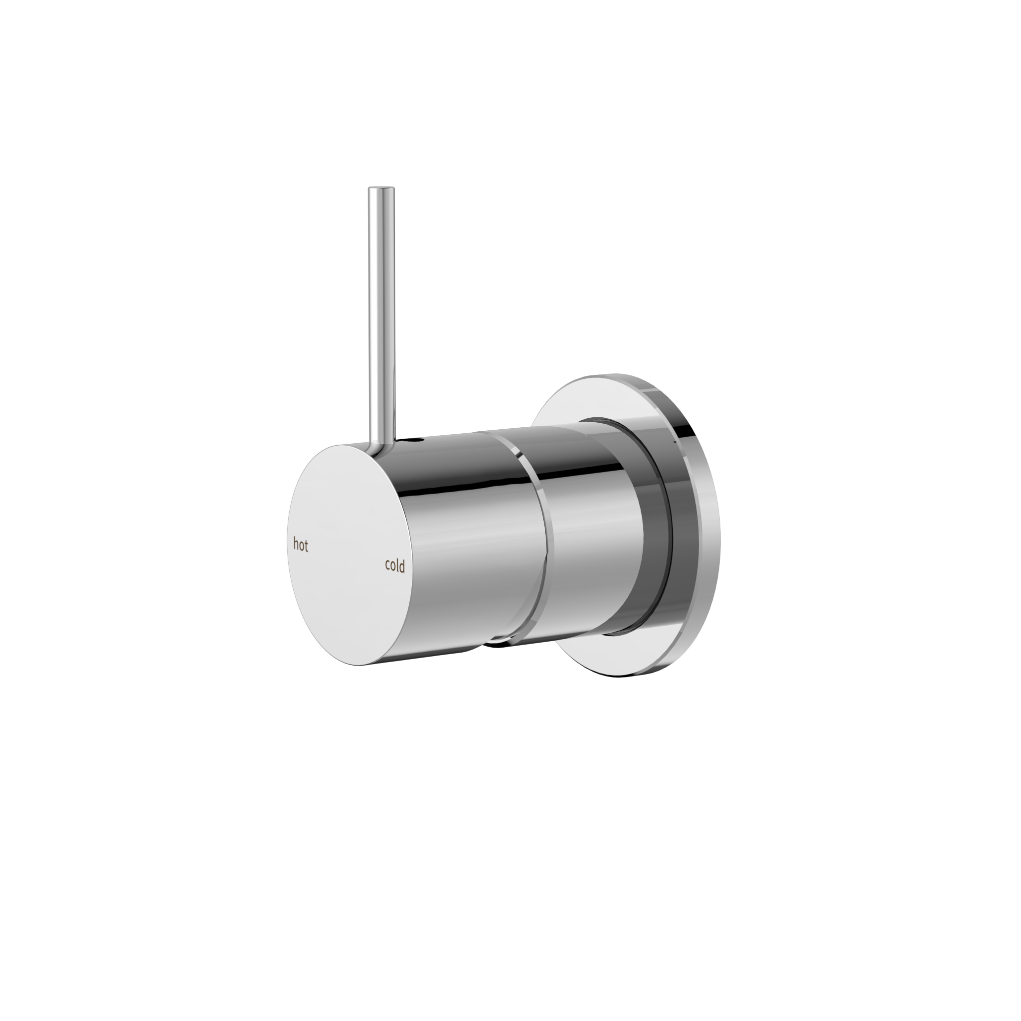 Mecca Shower Mixer 60mm Handle Up Plate Chrome