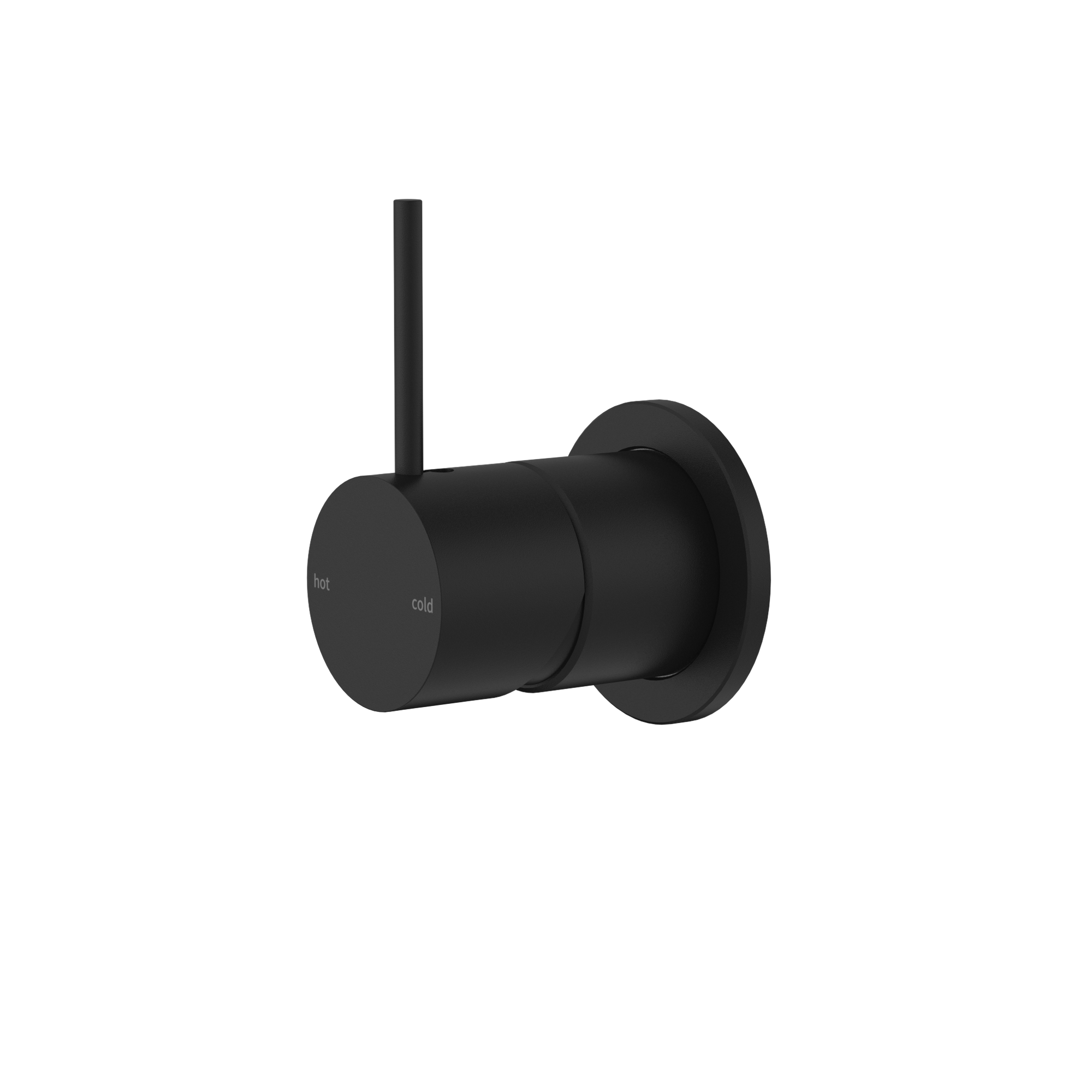 Mecca Shower Mixer 60mm Handle Up Plate Matte Black