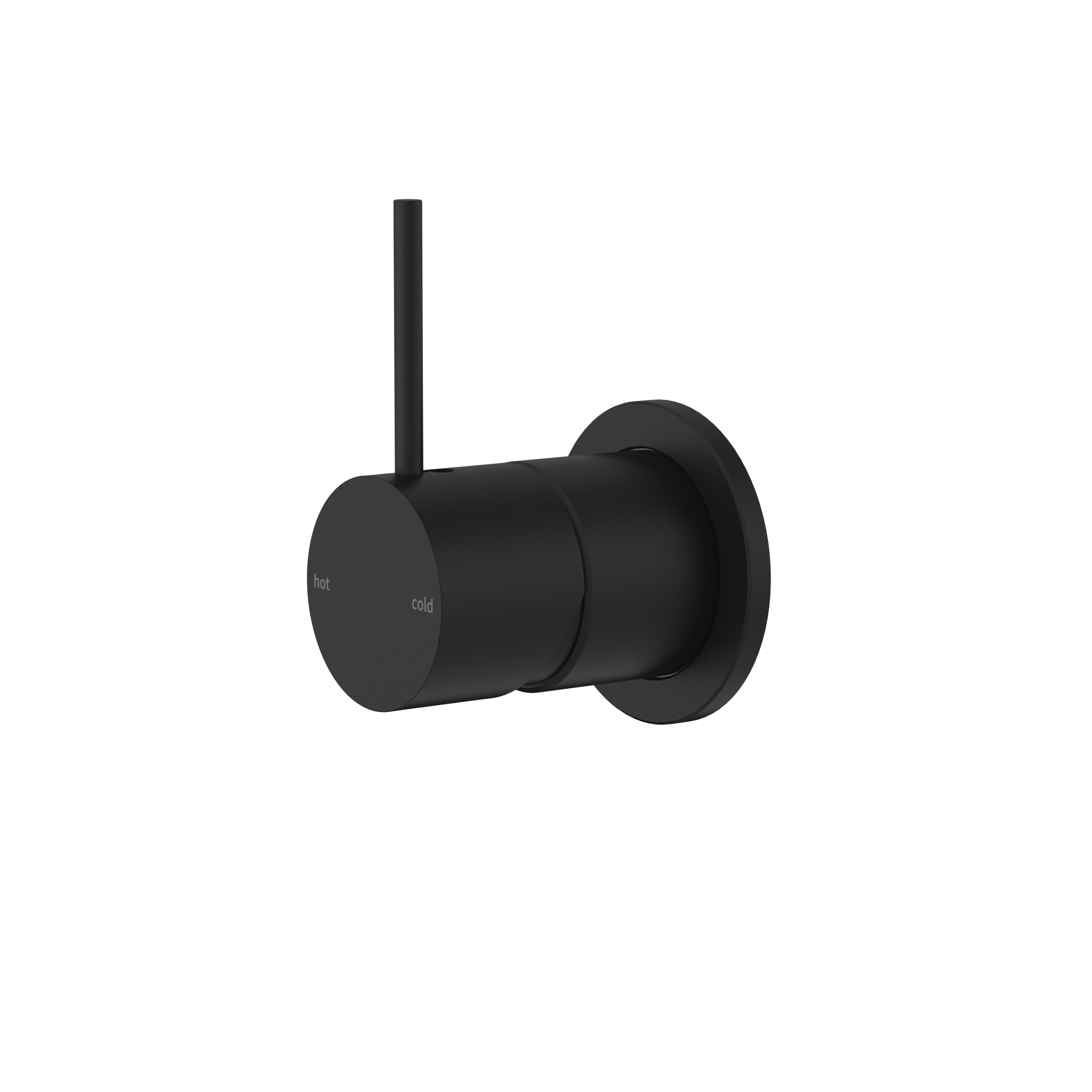 Mecca Shower Mixer 60mm Handle Up Plate Matte Black