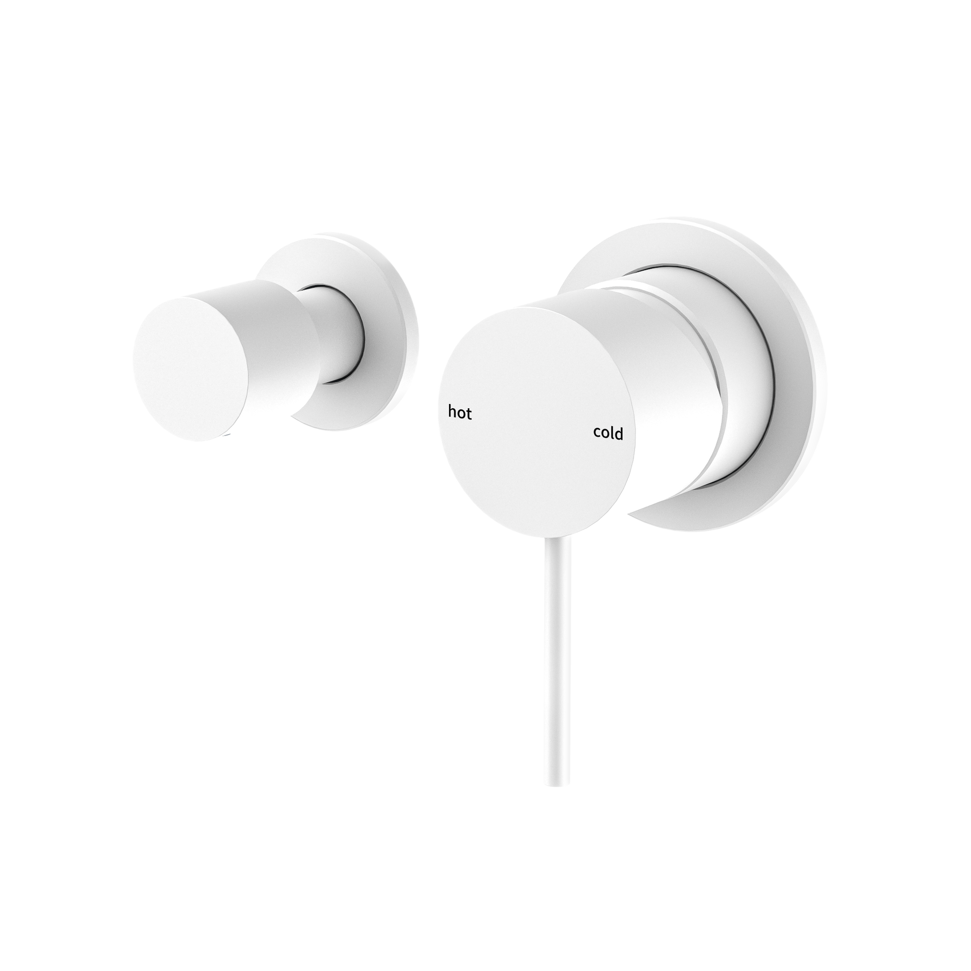 Mecca Shower Mixer With Horizontal 2 Way Diverter Matte White