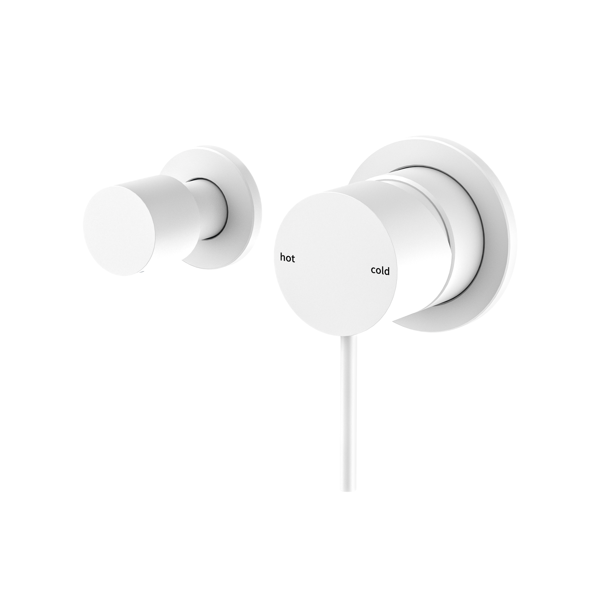 Mecca Shower Mixer With Horizontal 2 Way Diverter Matte White