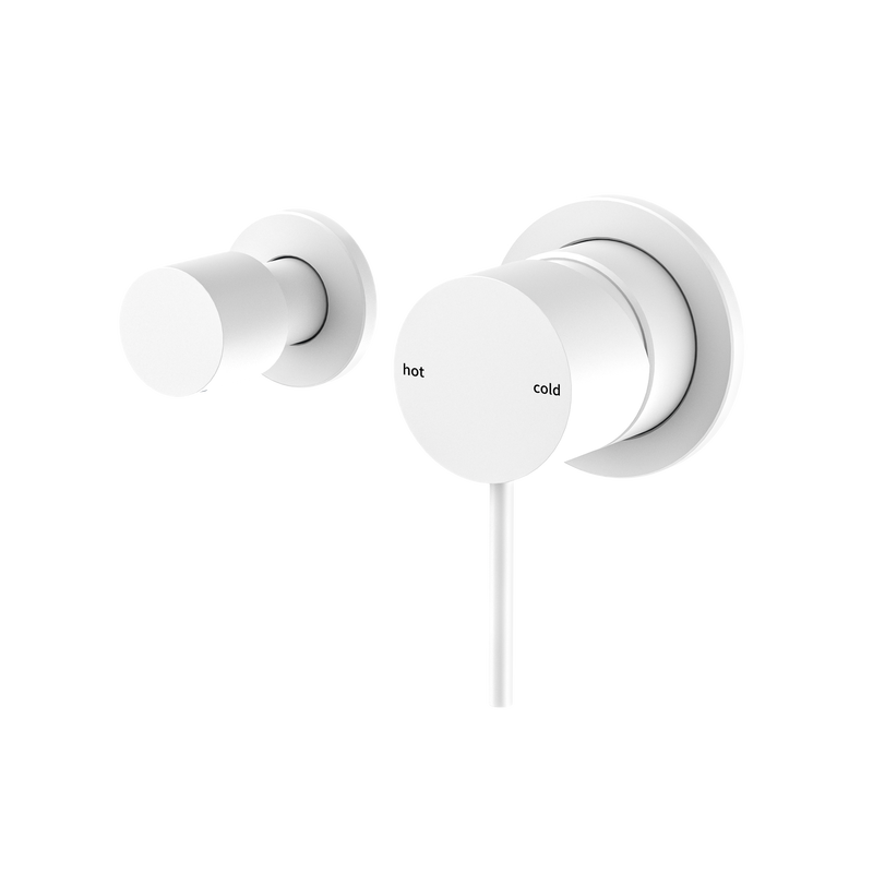 Mecca Shower Mixer With Horizontal 2 Way Diverter Matte White
