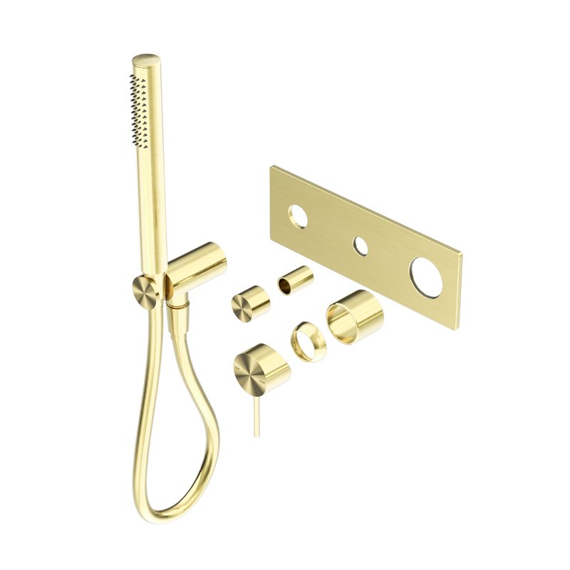 Mecca Shower Mixer Diverter System Trim Kits Only Brushed Gold