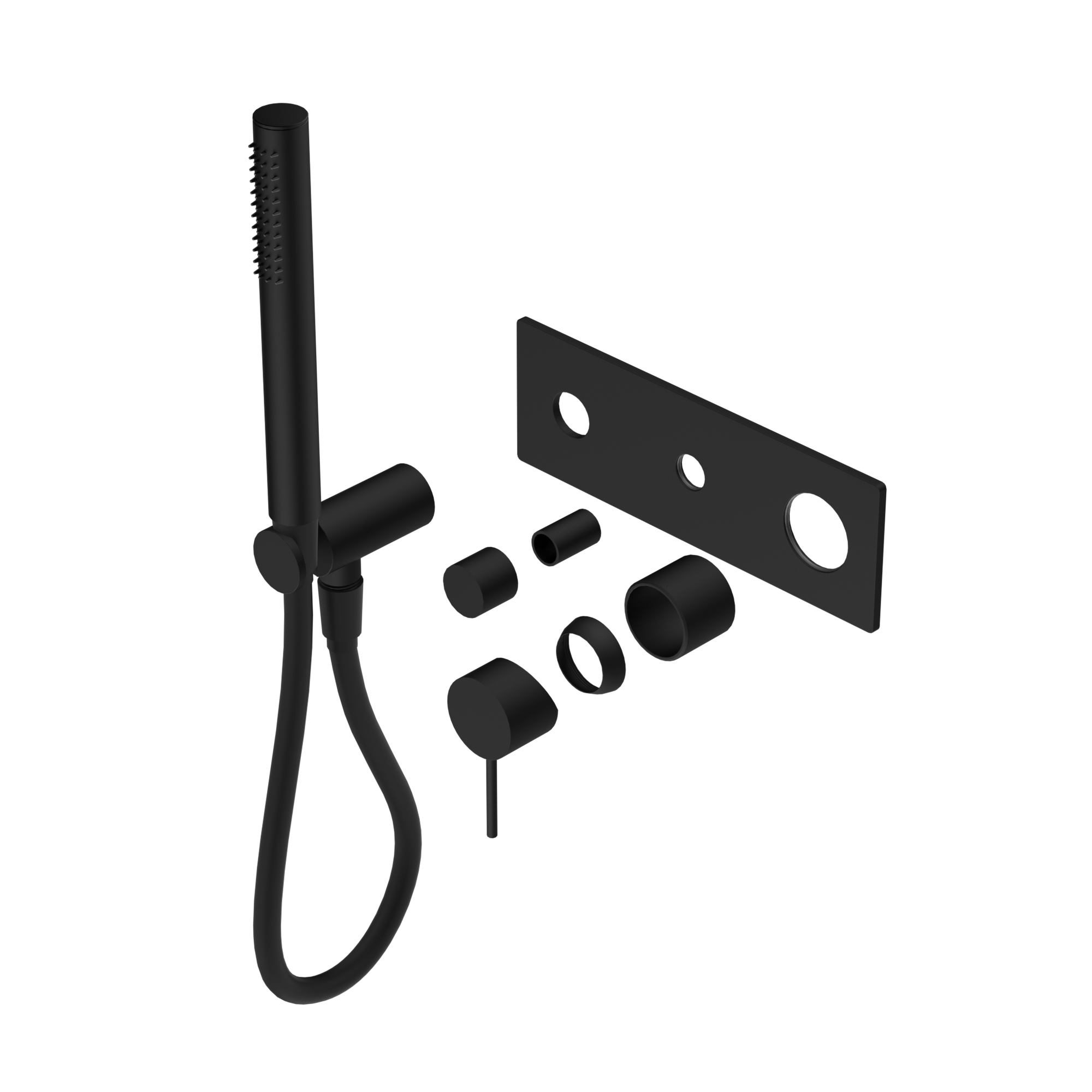 Mecca Shower Mixer Diverter System Trim Kits Only Matte Black