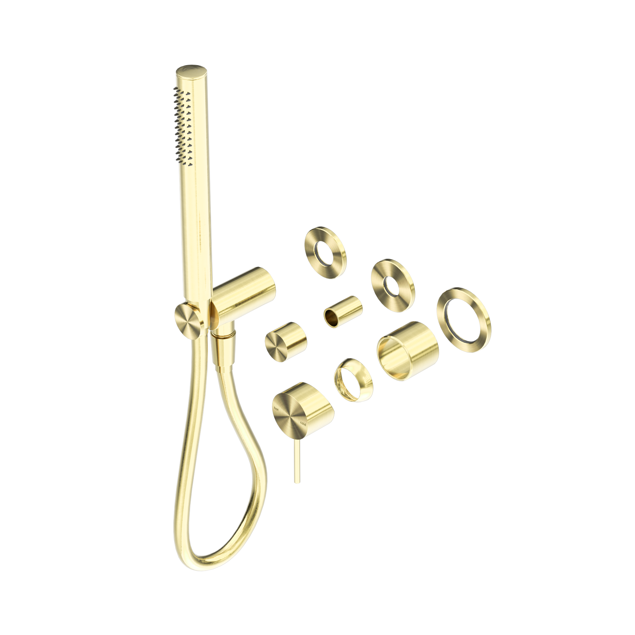 Mecca Shower Mixer Diverter System Separate Back Plate Trim Kits Only Brushed Gold