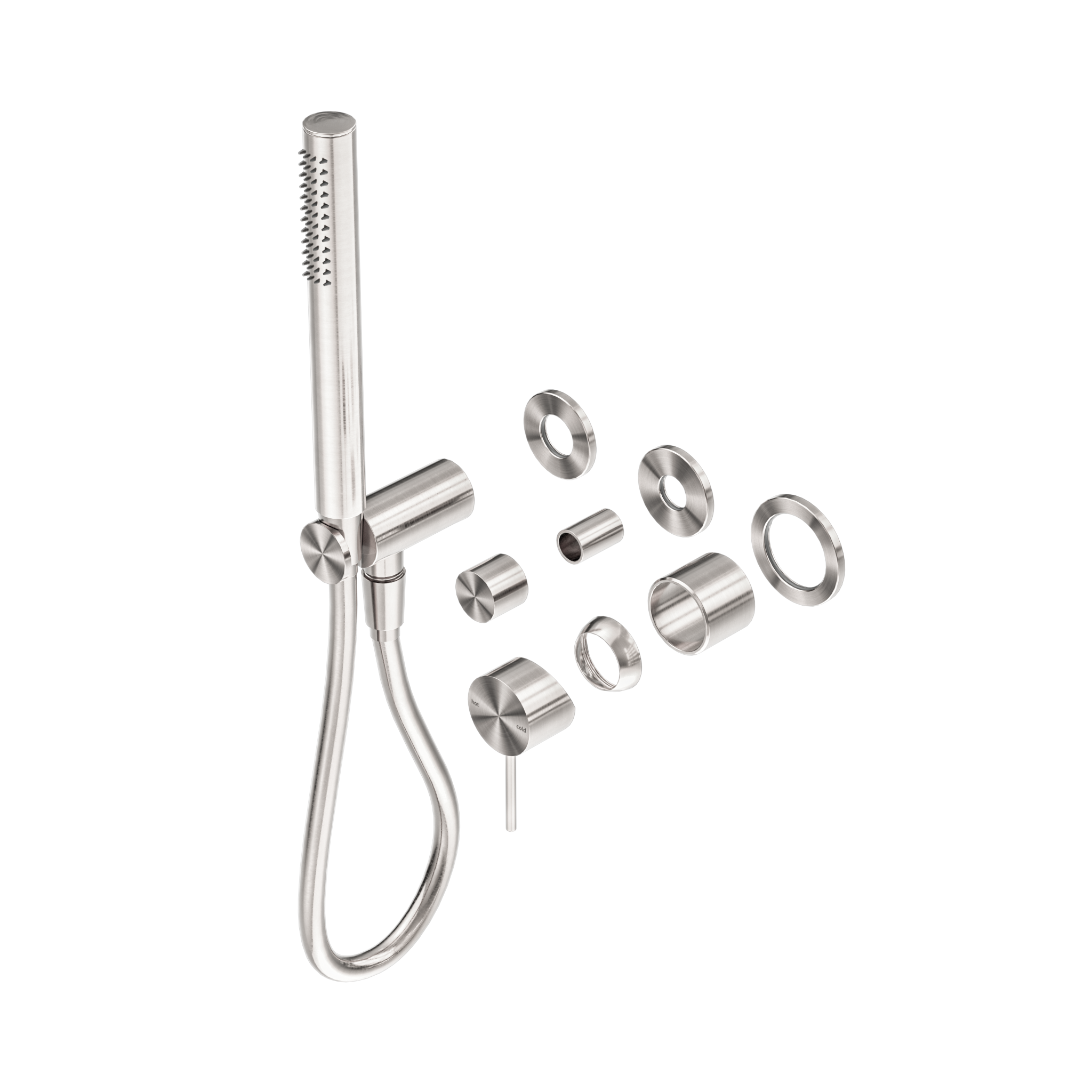 Mecca Shower Mixer Diverter System Separate Back Plate Trim Kits Only Brushed Nickel