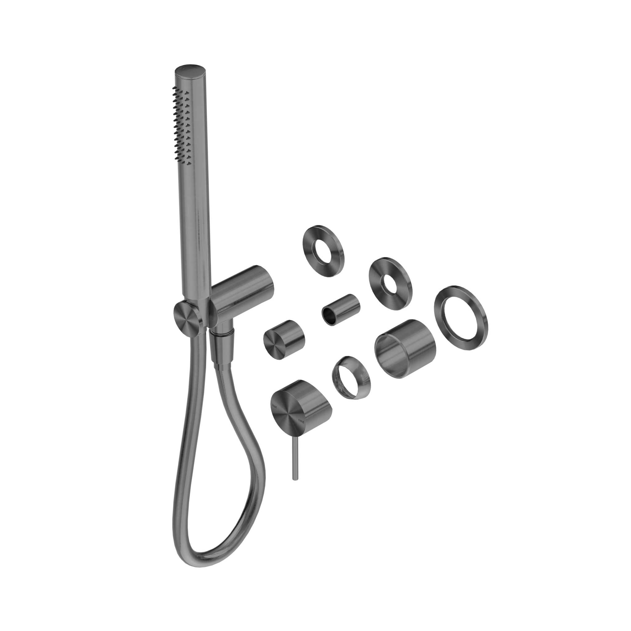 Mecca Shower Mixer Diverter System Separate Back Plate Trim Kits Only Gun Metal