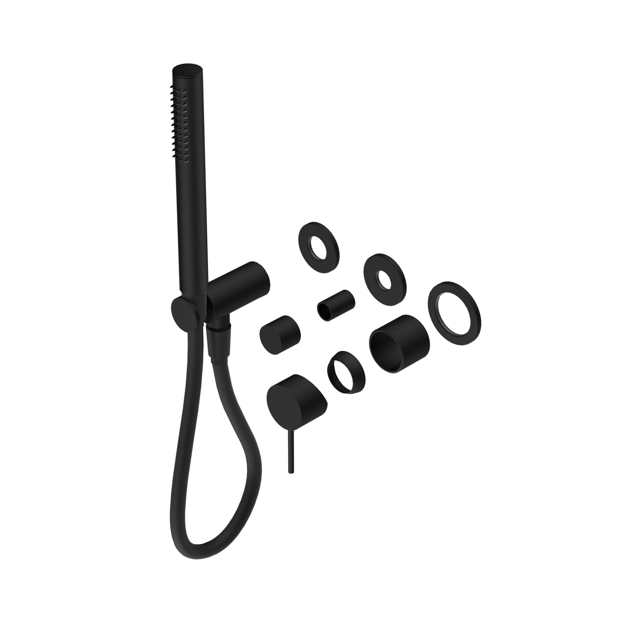 Mecca Shower Mixer Diverter System Separate Back Plate Trim Kits Only Matte Black