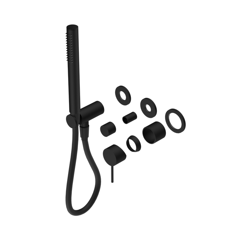 Mecca Shower Mixer Diverter System Separate Back Plate Trim Kits Only Matte Black