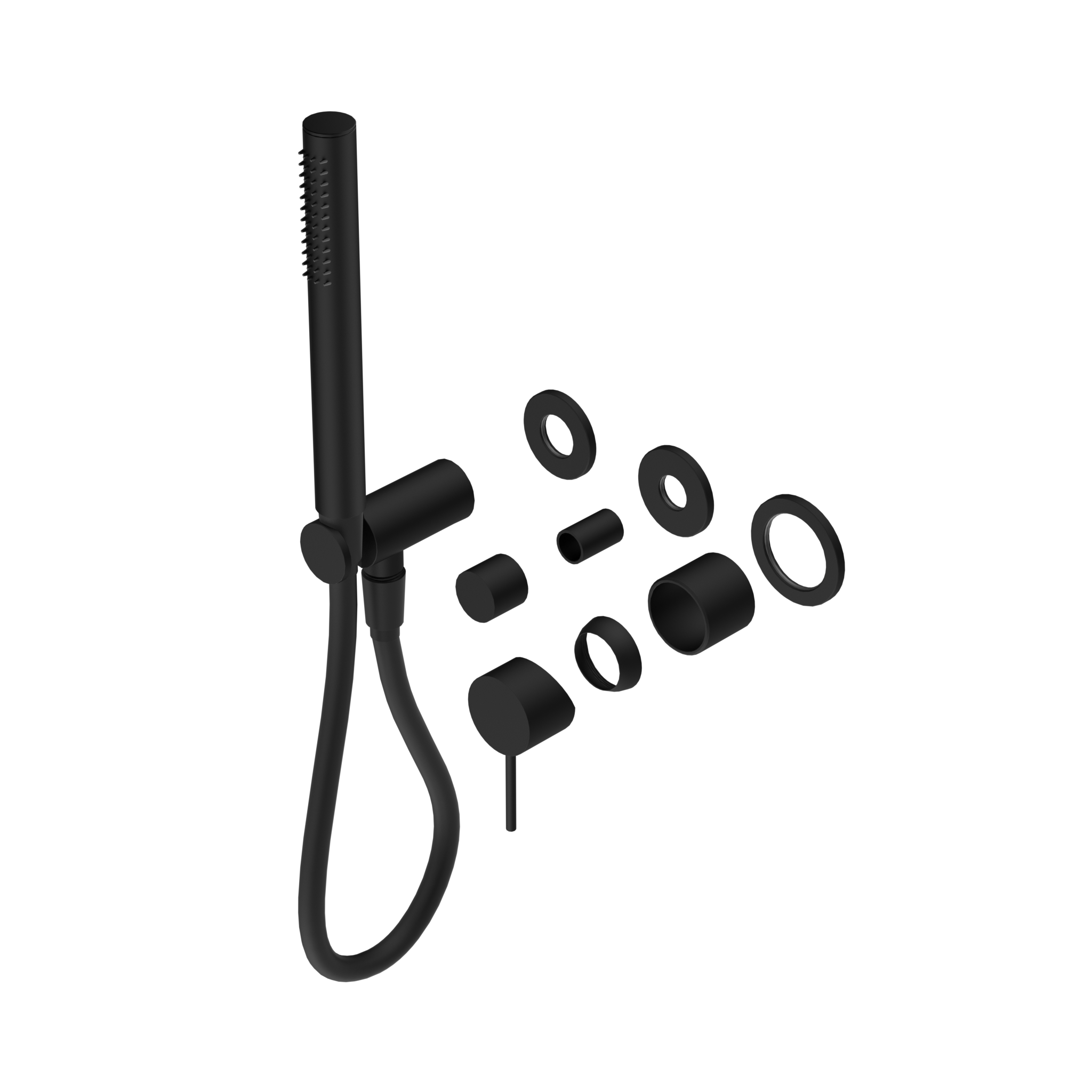 Mecca Shower Mixer Diverter System Separate Back Plate Trim Kits Only Matte Black