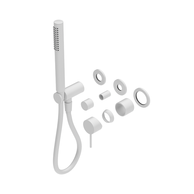 Mecca Shower Mixer Diverter System Separate Back Plate Trim Kits Only Matte White