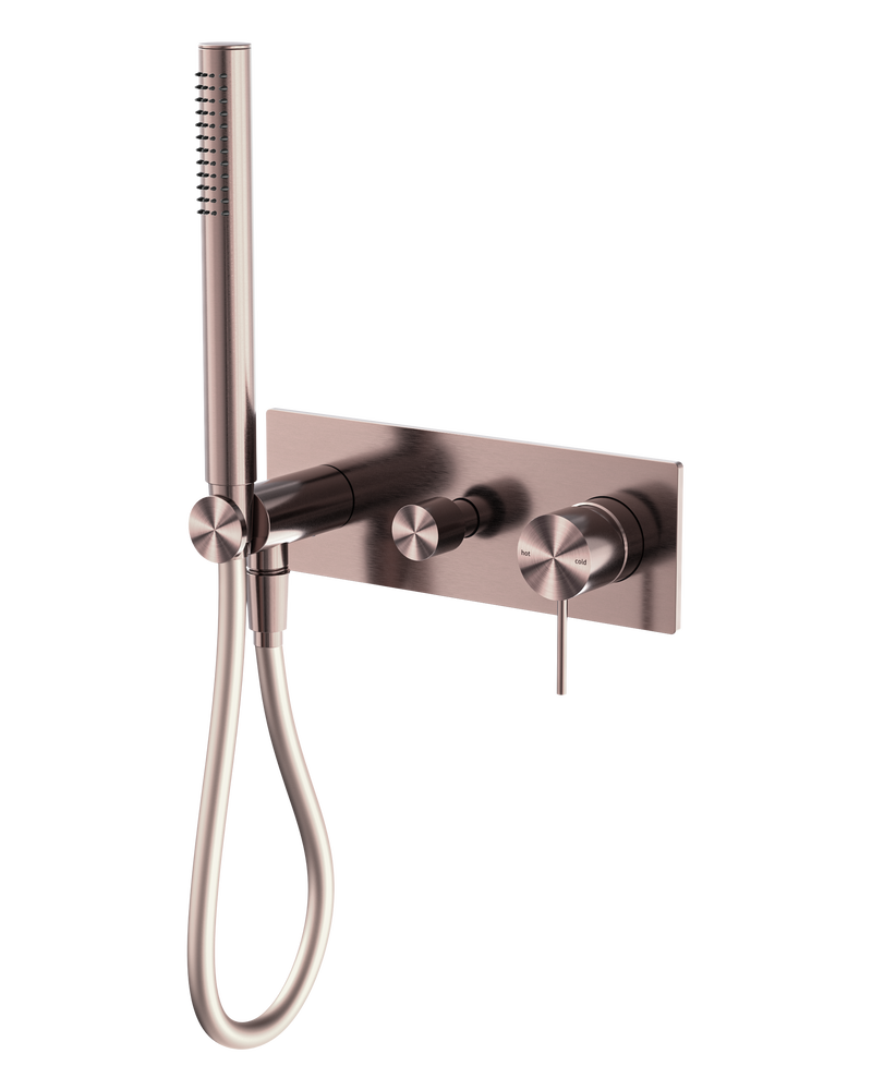 Mecca Shower Mixer Diverter System Brushed Bronze