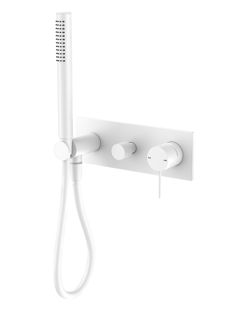 Mecca Shower Mixer Diverter System Matte White
