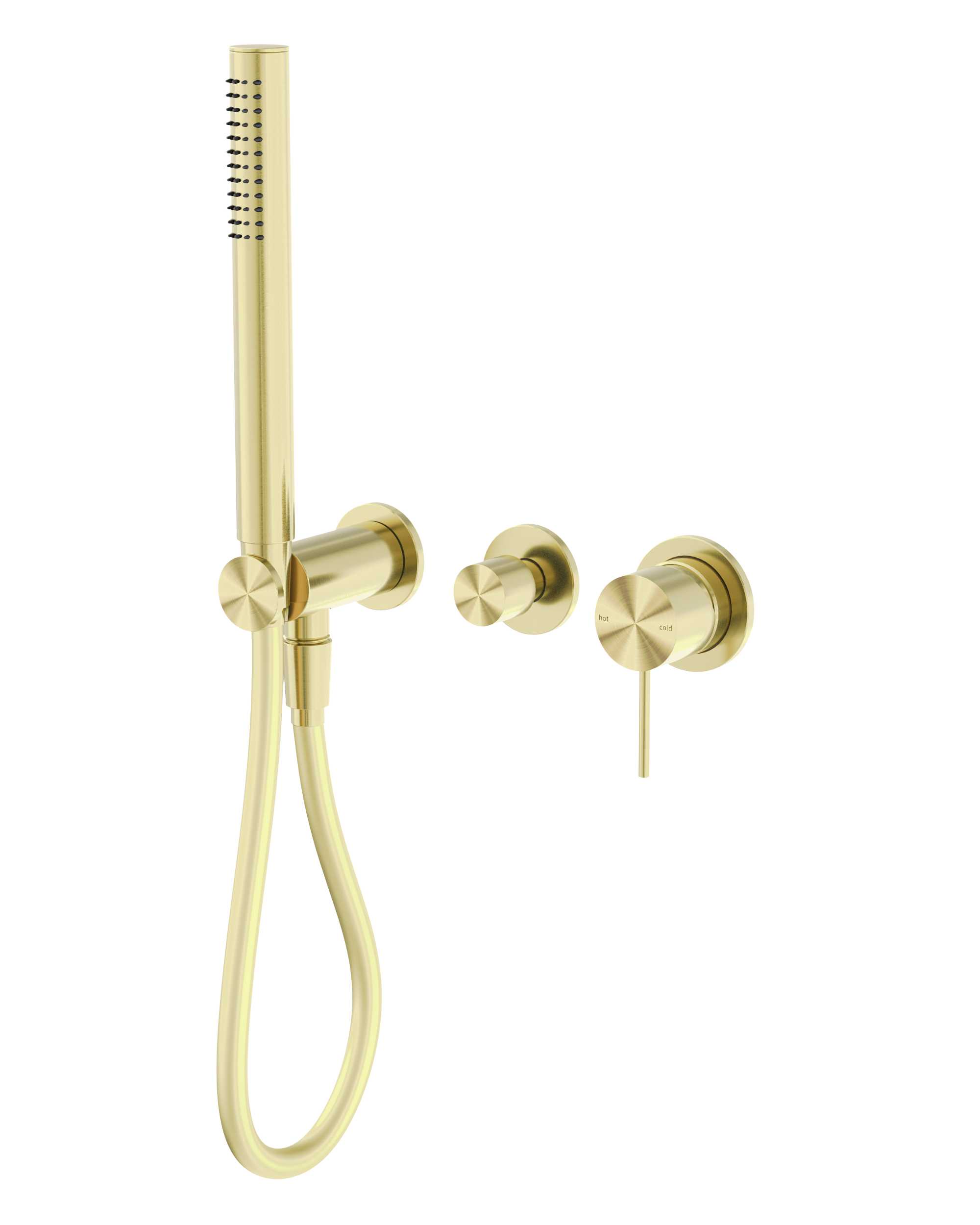 Mecca Shower Mixer Diverter System Separate Back Plate Brushed Gold