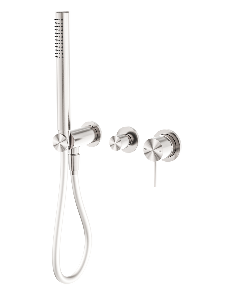 Mecca Shower Mixer Diverter System Separate Back Plate Brushed Nickel