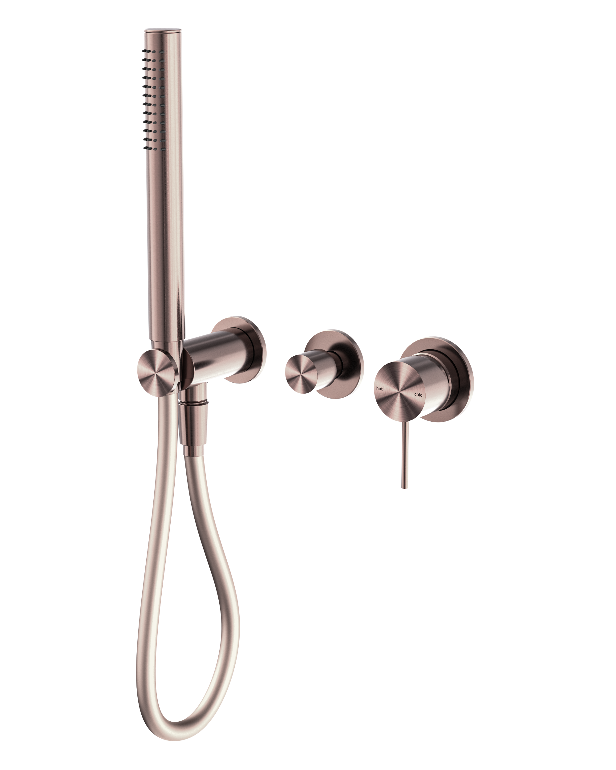 Mecca Shower Mixer Diverter System Separate Back Plate Brushed Bronze