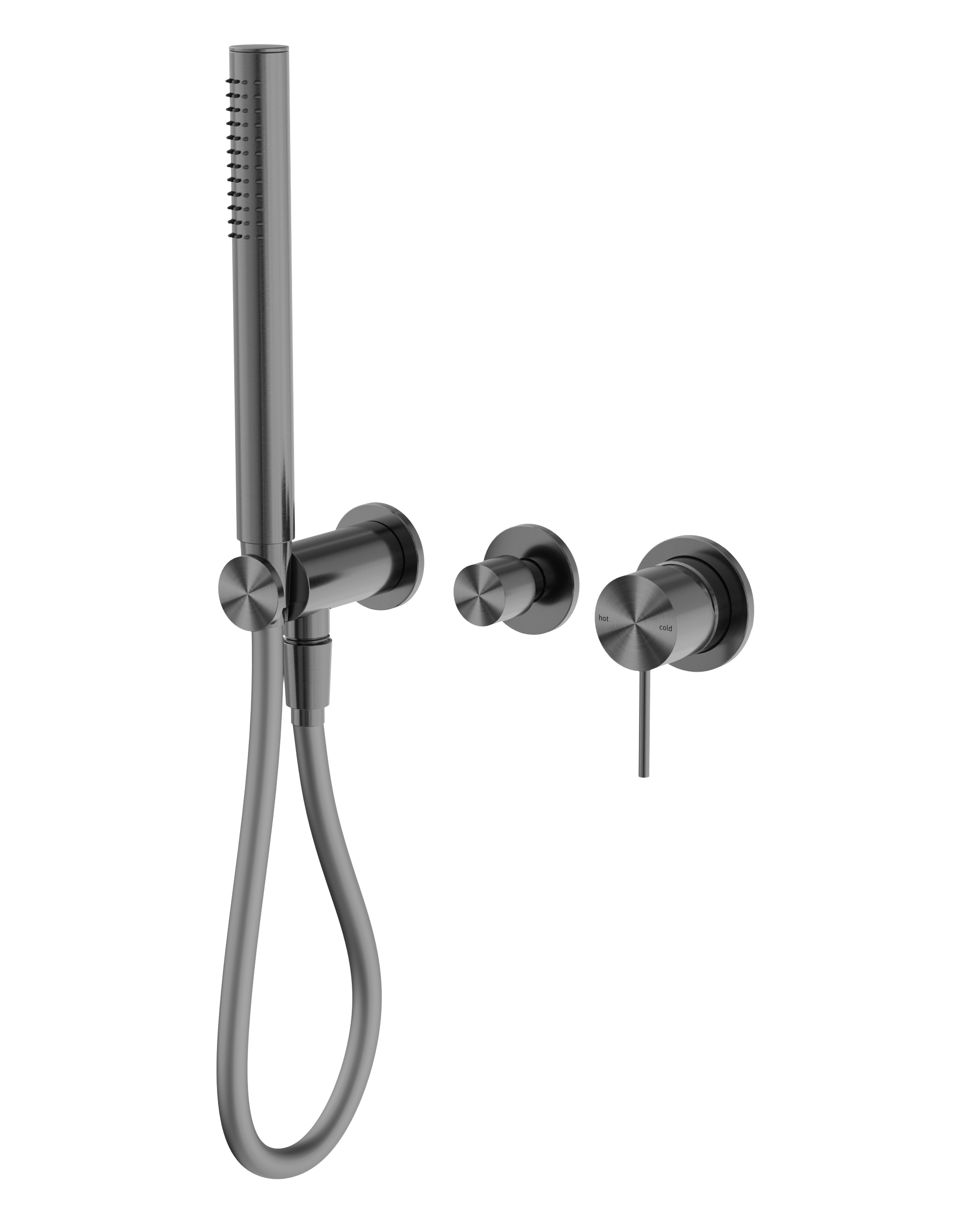 Mecca Shower Mixer Diverter System Separate Back Plate Gun Metal