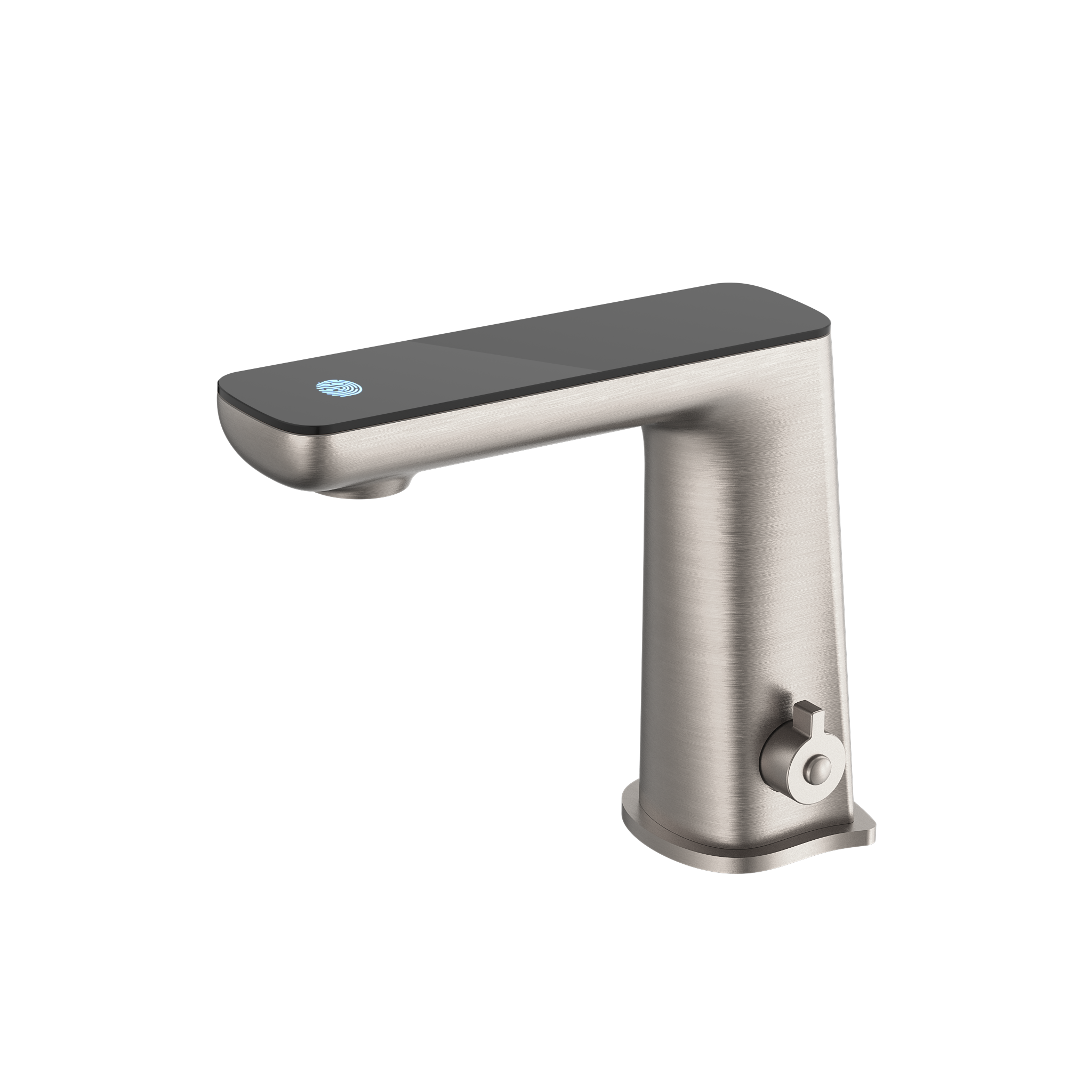 Claudia Sensor Mixer With Black Top Display Brushed Nickel
