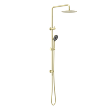 Round Project Twin Shower Brushed Gold