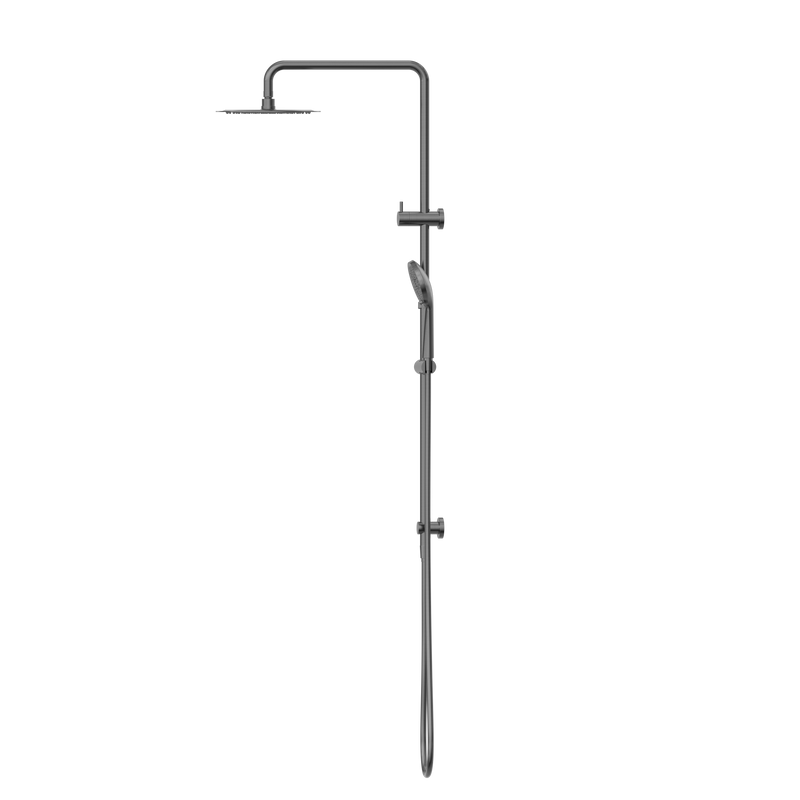 Round Project Twin Shower Gun Metal