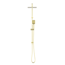 Square Project Twin Shower Brushed Gold