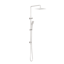 Square Project Twin Shower Brushed Nickel