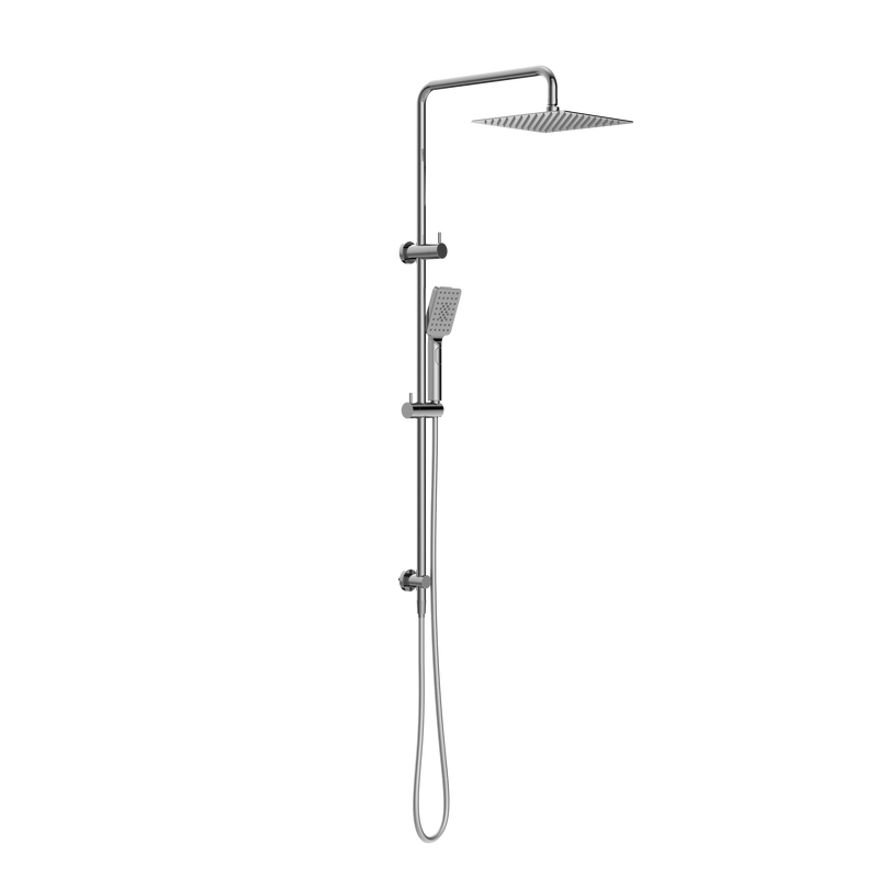 Square Project Twin Shower Chrome