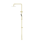 Round Project Twin Shower 4 Star Rating Brushed Gold